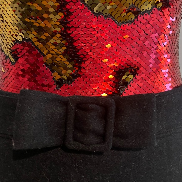 Dark charcoal grey wool skirt - Picture 4 of 5